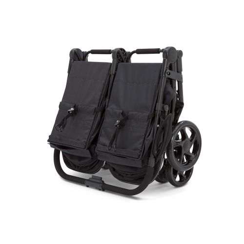  J is for Jeep Brand Destination Ultralight Side x Side Double Stroller, Midnight Black