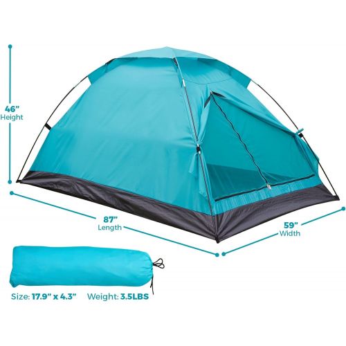  [아마존베스트]Alvantor Camping Tent Outdoor Travelite Backpacking Light Weight Family Dome Tent Pop Up Instant Portable Compact Shelter Easy Set Up (NOT Waterproof)