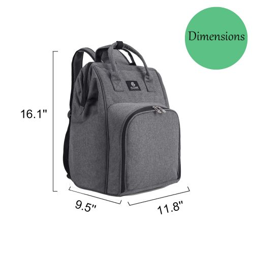  ALLCAMP OUTDOOR GEAR ALLCAMP 2 Person Picnic Backpack Set | Detachable Wine Insulated Cooler Basket Bag with Complete Tableware Set, Waterproof Fleece Blanket (Grey)