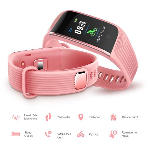  [아마존 핫딜]  [아마존핫딜]WiMiUS Fitness Armband, Fitness Tracker mit Pulsmesser,IP68 Wasserdicht Smartwatch, 0,96-Zoll Farbbildschirm Aktivitatstracker,Schrittzaehler Uhr Smart Watch Fitness Uhr fuer Damen
