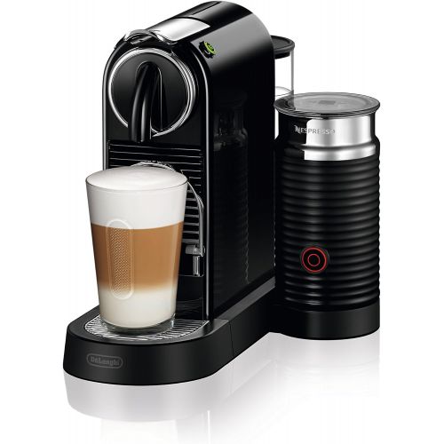 네스프레소 Nespresso CitiZ Original Espresso Machine with Aeroccino Milk Frother Bundle by DeLonghi, Black