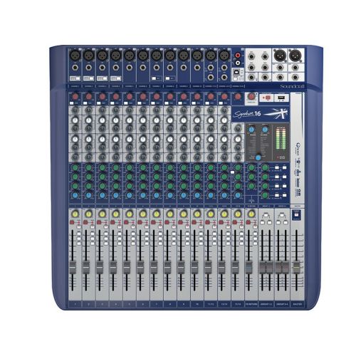  Soundcraft Signature 16 High-Performance 16-input Small Format Analog Mixer with Onboard Effects