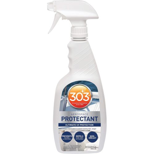  303 Products 303 (30306-6PK) Marine UV Protectant Spray for Vinyl, Plastic, Rubber, Fiberglass, Leather & More  Dust and Dirt Repellant - Non-Toxic, Matte Finish, 32 fl. oz., (Pack of 6)