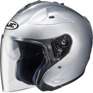 HJC Helmets HJC Metallic FG-JET 34 Open Face Motorcycle Helmet - Silver  Large