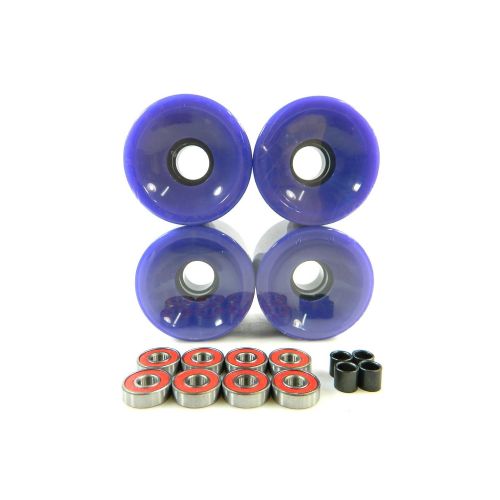  Blank Wheels 70mm Longboard Skateboard Wheels + ABEC 7 Bearings Spacers