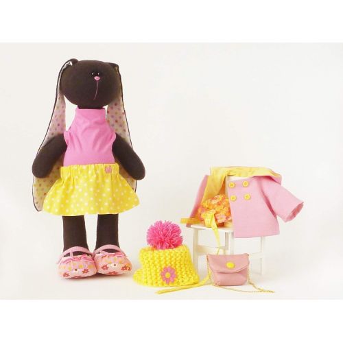  ZuzuHappyToys Easter bunny, Plush toy, fabric doll