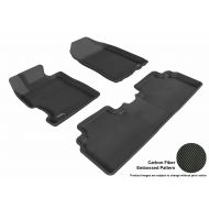 Car mats 3D MAXpider Complete Set Custom Fit All-Weather Floor Mat for Select Honda Civic Models - Kagu Rubber (Black)