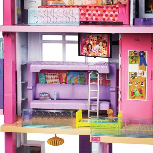 바비 Barbie Dreamhouse Dollhouse with Pool, Slide and Elevator