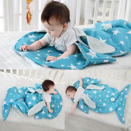  Oenbopo Newborn Baby Swaddle Blanket Wrap, Thick Baby Kids Toddler Knit Soft Warm Fleece Blanket...