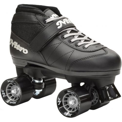  Epic Skates Super Nitro Quad Speed Skates, BlackPurple, Adult 6