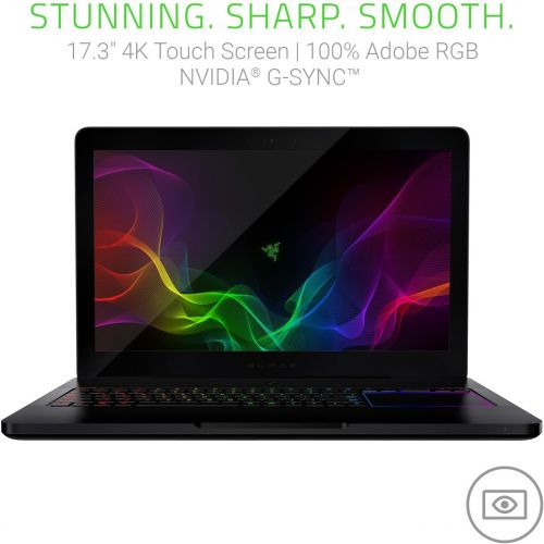 레이저 Razer Blade Pro Gaming Laptop - 17 4K Touchscreen Gaming Laptop (i7-7820HK, 32GB RAM, 1TB SSD, GeForce GTX 1080 8GB GDDR5X VRAM) - VR Ready (Certified Refurbished)