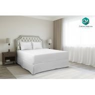 Cotton Metrics Linen Present 800TC Hotel Quality 100% Egyptian Cotton Bed Skirt 16 Drop Length Queen Size White Solid