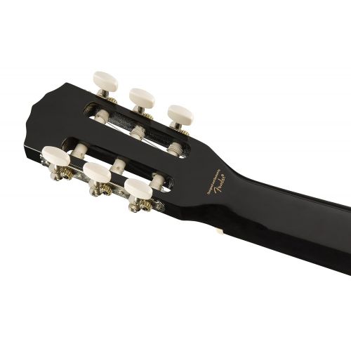  Fender Squier SA-150N Squier Beginner Nylon String Classical Acoustic Guitar - Gloss Black Finish