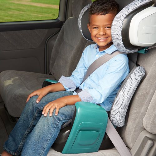 이븐플로 Evenflo Spectrum 2-in-1 Booster Car Seat, Poppy Pink
