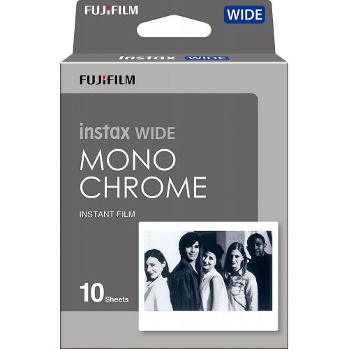 후지필름 Fujifilm Instax Mini Film Twin Pack Fujifilm Instant Film 8-PACK BUNDLE SET , INSTAX WIDE MONOCHROME WW 1 (10 x 8 = 80 Shoots) for Instax Wide 300 Camera -Japan Import (8-pack)