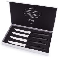Kyocera SK-4PC Advanced Ceramic Steak Knife Set, One Size, WhiteBlack