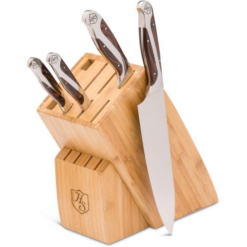 윌슨 Hammer Stahl 5 Piece Core Cutlery Block Set, Stainless Steel