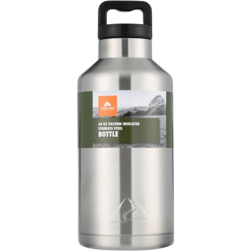 오자크트레일 OZARK TRAIL 35L Silverthorne Hydration-Compatible Orange Backpack Bundle 64oz Double Wall Stainless Steel Silver Water Bottle