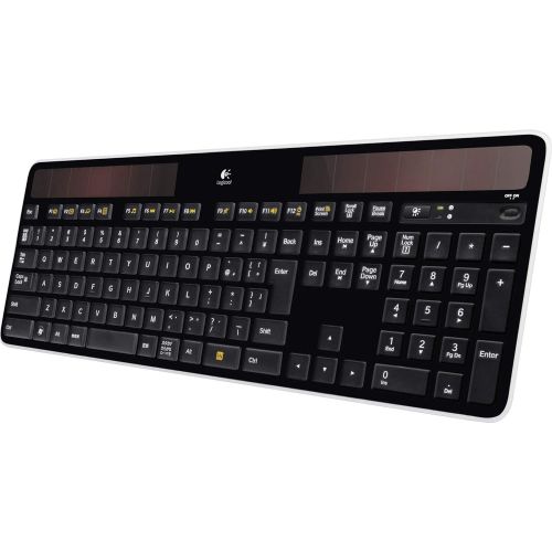 로지텍 Logitech K750 Wireless Solar Keyboard for Windows Solar Recharging Keyboard 2.4GHz Wireless - Black