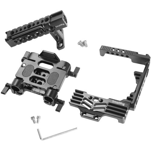  SmallRig SMALLRIG GH5 Half Cage Kit for Panasonic Lumix with Battery Grip - 2025, Top Handgrip, GH5 Half-cage and Dual Rod Clamp Baseplate System Included