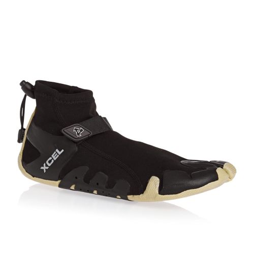  Xcel Infiniti Split Toe Reef Boots, BlackGum, Size 81mm