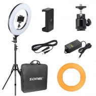 ZOMEi Zomei Camera Photo/Video 14 Outer 12 Inner 480W 5500K Ring Fluorescent Flash Light with Stand Perfect for YouTube Facebook Live Stream