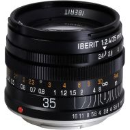 Kipon KIPON IBERIT 35mm F2.4 Full Frame Camera Lenses for Sony E Mount NEX (Silver)