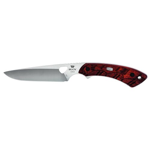  Buck Knives 0538RWS Open Season Small Game Fixed Blade Knife with Sheath, Rosewood