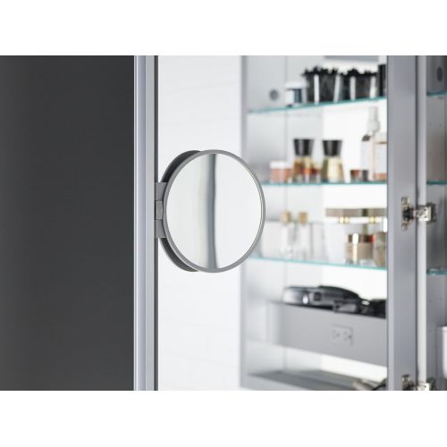  Kohler KOHLER K-99003-TL-NA Verdera 20 inch x 30 inch LED Lighted Bathroom Medicine Cabinet, Slow Close Hinge; Internal Magnifying Mirror; Aluminum; Recess or Surface Mount