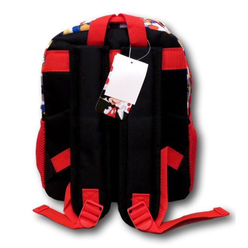  KBNL Disney Mickey Mouse Big Face All Over Backpack, 16 Inch
