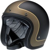 Biltwell BH-BGG-LETRK-2X Tracker Bonanza DOT Certified Open-Face-Helmet-Style Helmet (Flat BlackGrayGold, XX-Large)
