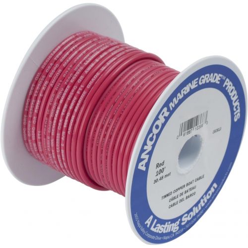  Ancor Marine Grade Primary Wire and Battery Cable (Red, 50 Feet, 4 AWG)