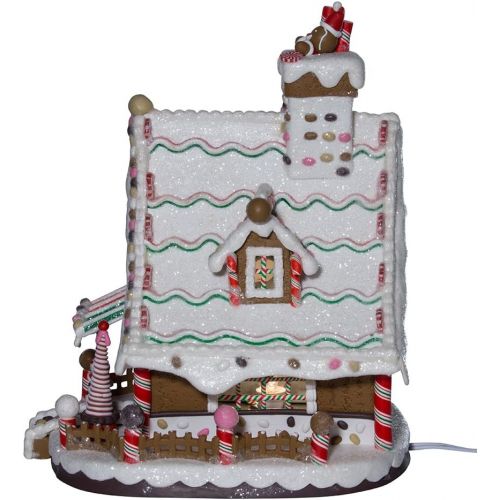 커트애들러 Kurt Adler 12-Inch Lighted Christmas Gingerbread House