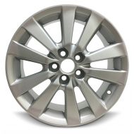 Road Ready Car Wheel For 2009-2010 Toyota Corolla 16 Inch 5 Lug Gray Aluminum Rim Fits R16 Tire - Exact OEM Replacement - Full-Size Spare