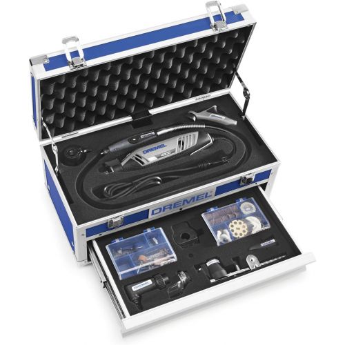  Dremel 4300-964 High Performance Rotary Tool Kit with Universal 3-Jaw Chuck, 9 Attachments and 64 Accessories