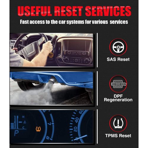  Autel MaxiCOM MK808 OBD2 Diagnostic Scan Tool with All System and Service Functions including Oil Reset, EPB, BMS, SAS, DPF, TPMS and IMMO (MD802+MaxiCheck Pro)