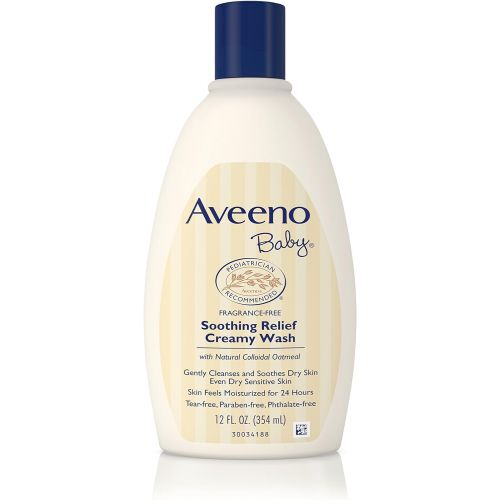  Aveeno Baby Soothing Relief Creamy Wash, 12 Fl Oz (Pack of 6)