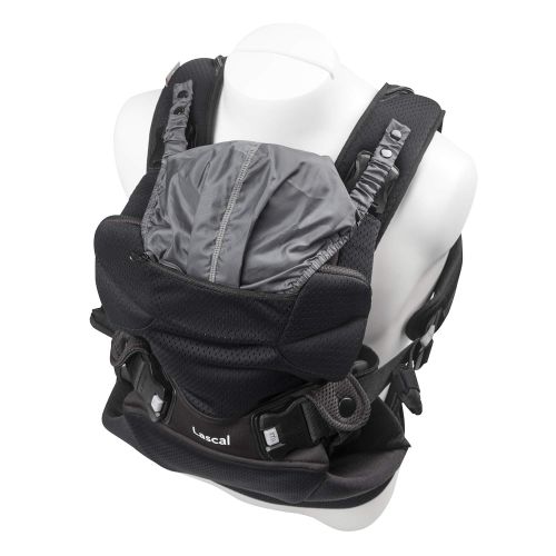  Lascal m1 Carrier, 8-33 lbs, Gray, Superior Hip-Healthy “M-Position” Seat for Infants, Patented Hip-Zip Support for Toddlers, Multi-Position Ultra Comfortable Carrier for Parents,