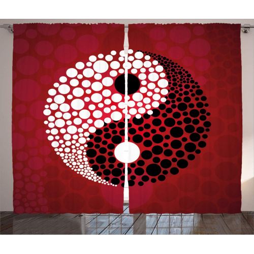  Ambesonne Sports Decor Curtains, Many Different Sports Balls All Together Championship Ping Pong Volleyball Olympics Concept, Living Room Bedroom Decor, 2 Panel Set, 108W X 84L inc