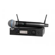Shure GLXD24RB87A-Z2 Rechargeable Wireless System with BETA87A Vocal Microphone, Half Rack