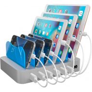 [아마존핫딜][아마존 핫딜] Hercules Tuff Charging Station for Multiple Devices - use for Phones, Tablets, lpad, Kindle Fire, E Reader, or Other Electronic Devices - 6 Cables Included