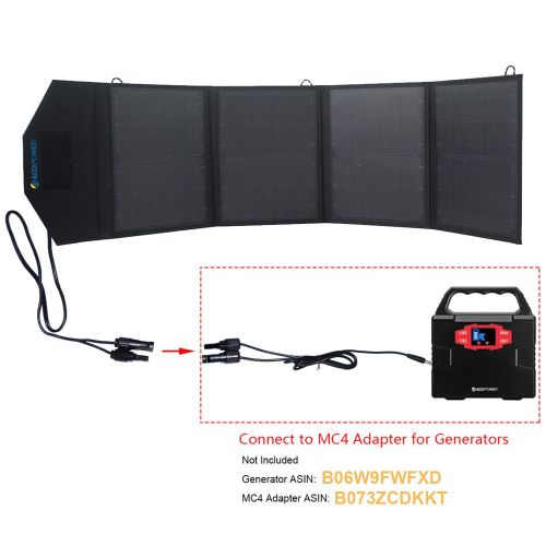  ACOPOWER 12v 50W Portable Solar Charger Foldable Waterproof Solar Panel Kit & 5A Charge Controller USB 5V Output For Cell Phone