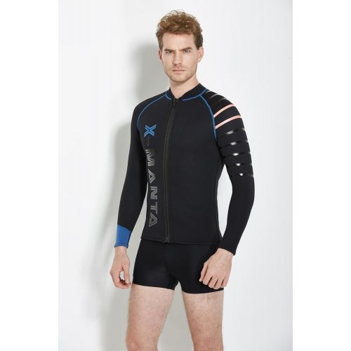  DIVE & SAIL Mens 3mm Neoprene Wetsuit Jacket Sun Protection Diving Suit Tops