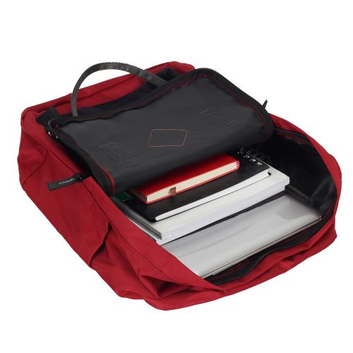  Hynes Eagle Water Resistant Backpack Lightweight Handle Daypack (Red-Black)