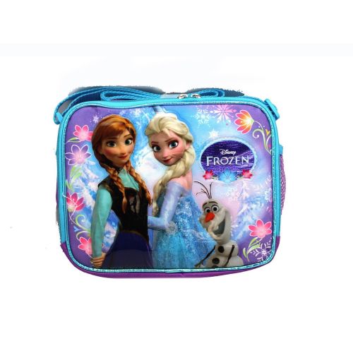디즈니 Purple and Blue Sisters Stick Together Disney Frozen Lunch Bag