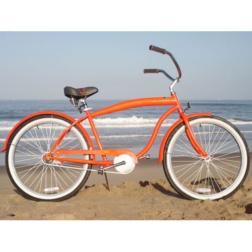  Sixthreezero sixthreezero Mens In The Barrel Beach Cruiser Bicycle, 26 Wheels 18 Extended Frame