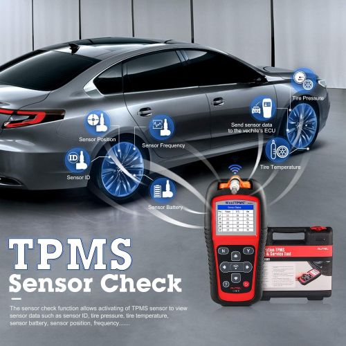  [아마존핫딜][아마존 핫딜] Autel MaxiTPMS TS501 TPMS OBD2 Activation Magnetic Tire Pressure Monitor System Diagnostic Tool TPMS Sensor Check Kit ECU Program Reset Warning Light Professional Tool