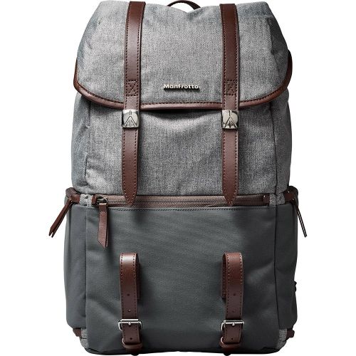  Manfrotto MB LF-WN-BP Camera & Laptop Backpack for DSLR Lifestyle Windsor, Grey