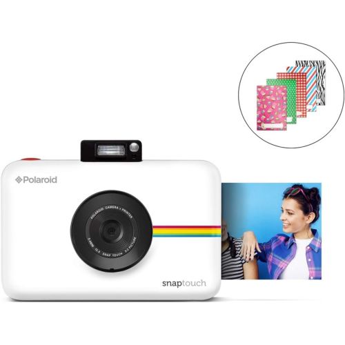 폴라로이드 Zink Polaroid SNAP Touch 2.0  13MP Portable Instant Print Digital Photo Camera w/ Built-In Touchscreen Display, White