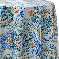 Ultimate Textile Arabica 114-Inch Round Patterned Tablecloth